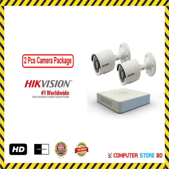 Hikvision 2 Pieces CCTV Camera